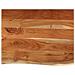 Piano Bagno 70x60x2,5 Cm Rettangolare Legno Massello Di Acacia - Foto miniatura 2