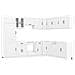 Set Mobili Da Cucina 14 Pz Lucca Bianchi Legno Multistrato - Foto miniatura 2