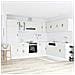 Set Mobili Da Cucina 14 Pz Lucca Bianchi Legno Multistrato - Foto miniatura 3