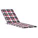 Cuscino Per Sdraio Rosso A Quadri (75+105) x50x4 Cm - Foto miniatura 1