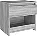 Lusso Casadino -  Comodino Rovere Grigio 40x30x39 Cm Legno Ingegnerizzato - Foto miniatura 1