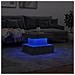 Tavolino Da Salotto Con Luci Led Grigio Cemento 50x50x40 Cm - Foto miniatura 4
