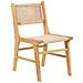 Set Di 2 Sedie Da Pranzo Ozella Legno Marrone /beige - Foto miniatura 3