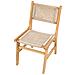 Set Di 2 Sedie Da Pranzo Ozella Legno Marrone /beige - Foto miniatura 6