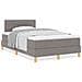 Letto con Rete con Materasso Tortora 120x200 cm Tessuto - Foto miniatura 4