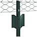 Pali di Recinzione  11 pz U-Channel Verde 60 cm Acciaio, Recinzione Esagonale  Verde 0.5x50 m Acciaio - Foto miniatura 6