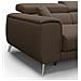 Fusion Divano Angolare In Tessuto Smacchiabile T05 Marrone - Foto miniatura 3
