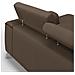 Fusion Divano Angolare In Tessuto Smacchiabile T05 Marrone - Foto miniatura 4