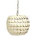 Lampadario Maskeliya Guscio Di Cocco Beige - Foto miniatura 2