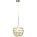 Lampadario Maskeliya Guscio Di Cocco Beige - Foto miniatura 3