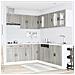 Set Mobili da Cucina 11 pz Porto Grigio Sonoma in Truciolato - Foto miniatura 3