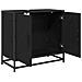 Armadio per Lavabo da Bagno Rovere Nero 65 x 33 x 60 cm - Foto miniatura 5