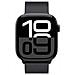 Bracciale Per Apple Watch 38 / 40 / 41 / 42mm In Acciaio Inossidabile A Maglia Milanese, Grafite - Foto miniatura 3