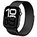 Bracciale Per Apple Watch 38 / 40 / 41 / 42mm In Acciaio Inossidabile A Maglia Milanese, Grafite - Foto miniatura 1