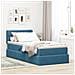 Letto con Contenitore Blu Scuro 90 x 200 cm Velluto - Foto miniatura 2
