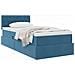 Letto con Contenitore Blu Scuro 90 x 200 cm Velluto - Foto miniatura 3