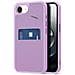 Cover per iPhone 16e - Pelle /PU, Viola, Con Tarjetero - Foto miniatura 1