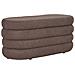 Panca Contenitore Dartford In Teddy Marrone 103 Cm - Foto miniatura 3