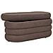 Panca Contenitore Dartford In Teddy Marrone 103 Cm - Foto miniatura 4