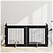 Cancello per cani con supporti 4 pcs Rovere Nero 80 x 80 cm - Foto miniatura 2