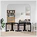 Cancello per cani con supporti 4 pcs Rovere Nero 80 x 80 cm - Foto miniatura 3