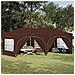 Tenda per feste a pop-up 575 x 288 x 245 cm Marrone - Foto miniatura 2