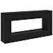 Tavolo consolle Nero 155 x 29 x 74 cm Legno ingegnerizzato - Foto miniatura 1