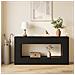 Tavolo consolle Nero 155 x 29 x 74 cm Legno ingegnerizzato - Foto miniatura 2
