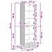Set di armadi 2 pcs Bianco Lucido 66 x 34,5 x 95 cm - Foto miniatura 9