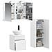 Set di mobili per il bagno 4 pcs Bianco - Foto miniatura 2