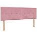 Letto ottomano con materasso Rosa 140 x 190 cm Velluto - Foto miniatura 4