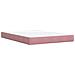 Letto ottomano con materasso Rosa 140 x 190 cm Velluto - Foto miniatura 6