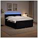 Letto box spring con materasso Nero 180 x 200 cm Tessuto - Foto miniatura 2