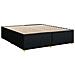 Letto box spring con materasso Nero 180 x 200 cm Tessuto - Foto miniatura 6