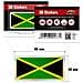 Adesivo Sticker 3D Bandiera Jamaica, 88 x 40 mm - Foto miniatura 3