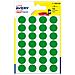 conf. 7 ff Etichette rotonde bustina verdi diam 15 mm PSA15V - Foto miniatura 1