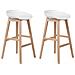 Set Di 2 Sgabelli Da Bar In Colore Bianco Micco - Foto miniatura 15