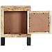 Comodino 40x30x50 Cm In Legno Massello Di Mango - Foto miniatura 4