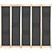 Divisorio A 5 Pannelli Grigio 200x170x4 Cm In Tessuto - Foto miniatura 2