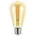 Lampadina Filament Gold Oro In Vetro, 6,4x6,4 X 14,5 Cm, 1 X E27, 4w, 400lm, 2000k, 240v - Foto miniatura 1