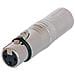 NA3FM, XLR, XLR, Maschio / femmina, Grigio, Oro, -20 - 65 °C - Foto miniatura 1