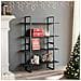 Libreria a 4 Ripiani Grigia 100x30x140 cm in Legno Multistrato - Foto miniatura 1