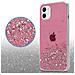 Custodia Compatibile Con Apple Iphone 11 Pro In Rosa Con Glitter - Coperchio Protettivo In Silicone Tpu Flessibile Con Glitter Scintillanti - Foto miniatura 5