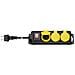 Goobay 45194 Prolunghe E Multiple 3 M 5 Presa (e) Ac Interno Nero, Giallo - Foto miniatura 1