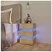 Comodino con Luci LED Sonoma 45x35x67 cm in Legno Multistrato - Foto miniatura 9