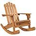 Sedia a Dondolo Adirondack in Legno Massello di Acacia - Foto miniatura 2