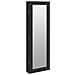 Armadio Portagioie Con Specchio A Muro Nero 30x8,5x90 Cm - Foto miniatura 2