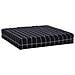 Cuscino Pallet Motivo A Quadri Nero 60x60x8 Cm Tessuto Oxford - Foto miniatura 2