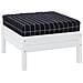 Cuscino Pallet Motivo A Quadri Nero 60x60x8 Cm Tessuto Oxford - Foto miniatura 3