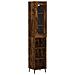 Credenza Rovere Fumo 34,5x34x180 Cm In Legno Multistrato - Foto miniatura 2